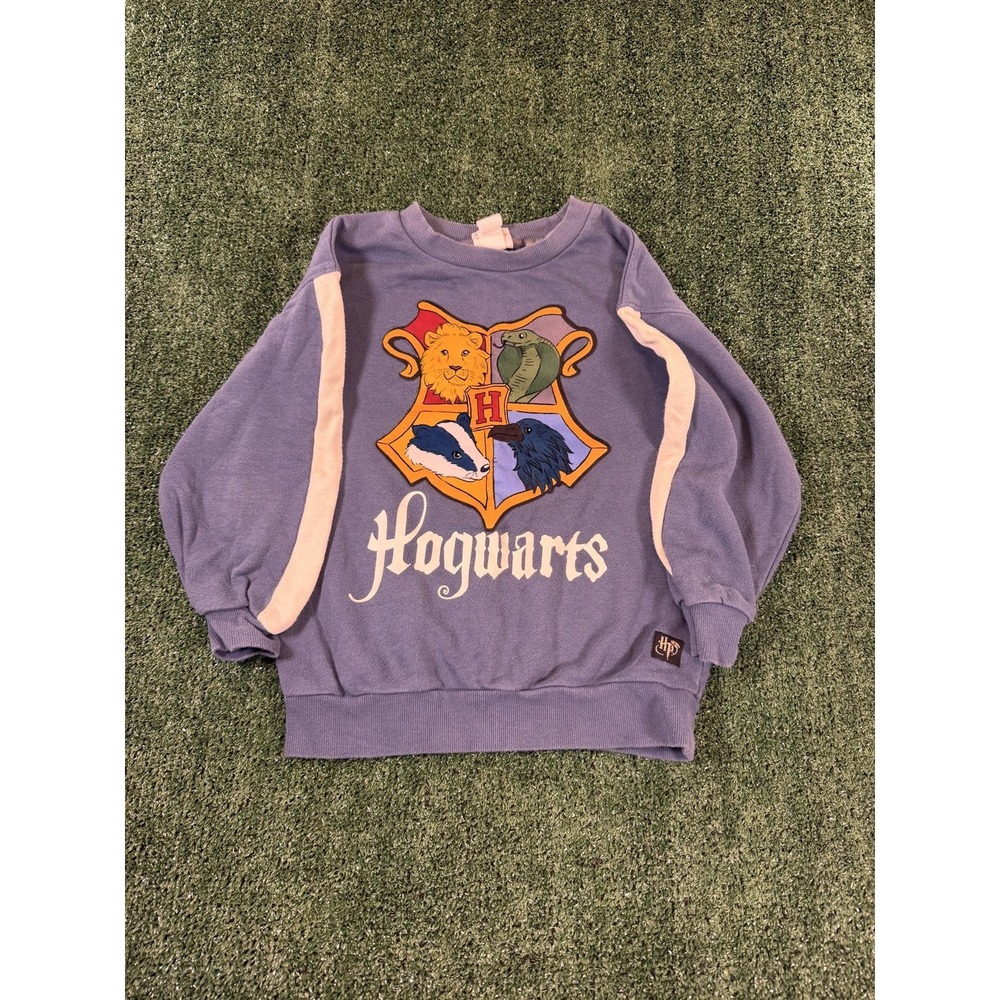 HM Harry Potter Hogwarts Crest Blue Sweatshirt Kids 6X/7